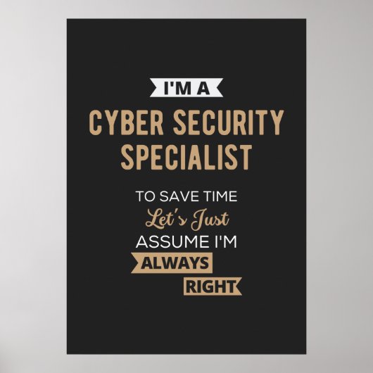 Cyber Security Specialist Poster (Voorkant)