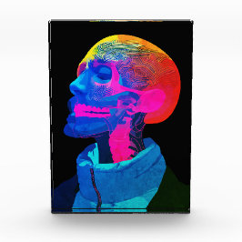 Cyber Skull - futuristische anatomie kunst Fotoblokken