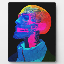 Cyber Skull - futuristische anatomie kunst Fotoplaat