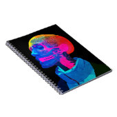 Cyber Skull - futuristische anatomie kunst Notitieboek (Rechterzijde)