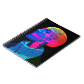 Cyber Skull - futuristische anatomie kunst Notitieboek (Linkerzijde)