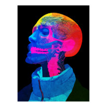 Cyber Skull - futuristische anatomie kunst