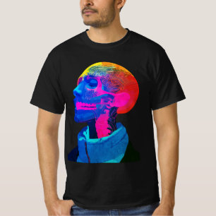 Cyber Skull – Futuristische Anatomie Kunst T-shirt