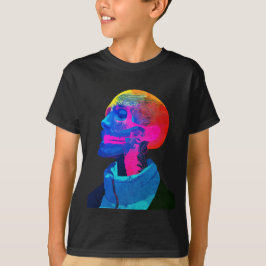 Cyber Skull - futuristische anatomie kunst T-shirt