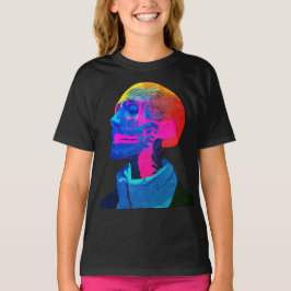 Cyber Skull - futuristische anatomie kunst T-shirt
