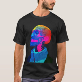 Cyber Skull - futuristische anatomie kunst T-shirt