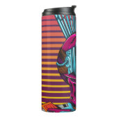 Cyber Skull Virtual Reality Cyberpunk diskette Thermosbeker (Gedraaid links)