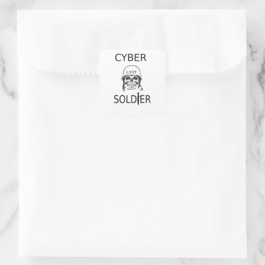Cyber Soldier Hacker Stickers (Tas)