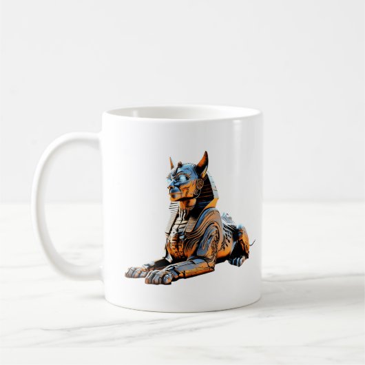 Cyber Sphinx Guardian Koffiemok (Links)
