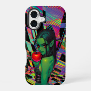 Cyber Sprookje Elf met Krabappel iPhone 16 Hoesje