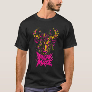Cyber Stier Grafische T-Shirt voor Heren - Break T