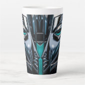 Cyber Teal Mug Latte Mok (Voorkant)