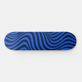 Cyber Tech Abstract Y2K Elektrisch Blauw Psychedel Persoonlijk Skateboard (Horizontaal)