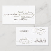 Cyber tech art sjabloon visitekaartje (Voorkant / Achterkant)