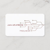 Cyber tech art sjabloon visitekaartje (Voorkant)