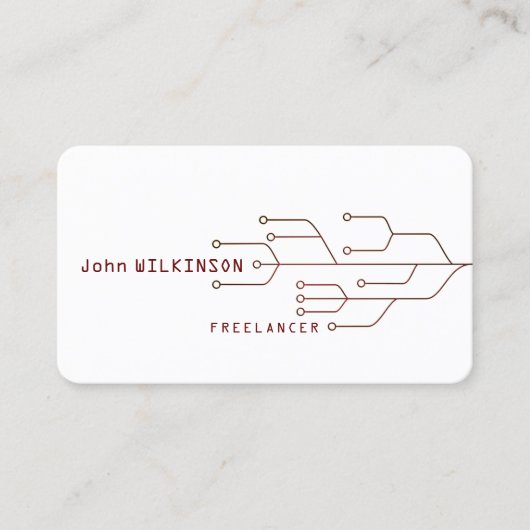 Cyber tech art sjabloon visitekaartje (Voorkant)