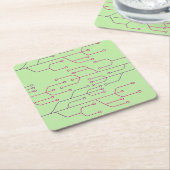 Cyber tech-chipschakelingen kartonnen onderzetters (Schuin)