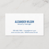 Cyber Tech Slotlogo | Beveiliging Visitekaartje (Achterkant)