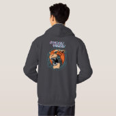Cyber Tiger | MANNEN Hoodie (Achterkant volledig)
