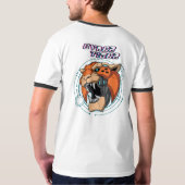 Cyber Tiger | Mannen Ringer T-shirt (Achterkant volledig)