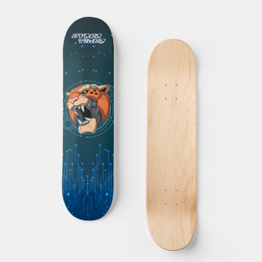 Cyber Tiger | Persoonlijk Skateboard (Voorkant)
