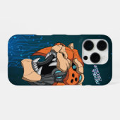 Cyber Tijger | iPhone Hoesje (Achterkant horizontaal)