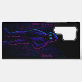 Cyber Tokyo Hacker – Neon Glow Samsung GPhone Case Samsung Galaxy Hoesje (Achterkant horizontaal)