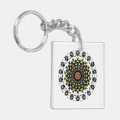 Cyber Tribale Zen Sleutelhanger (Voorkant Links)