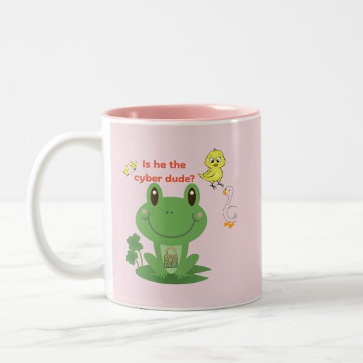 Cyber Tweekleurige Koffiemok (Links)