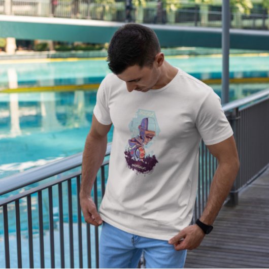 Cyber Urban Sci Fi Evil Robot T-shirt