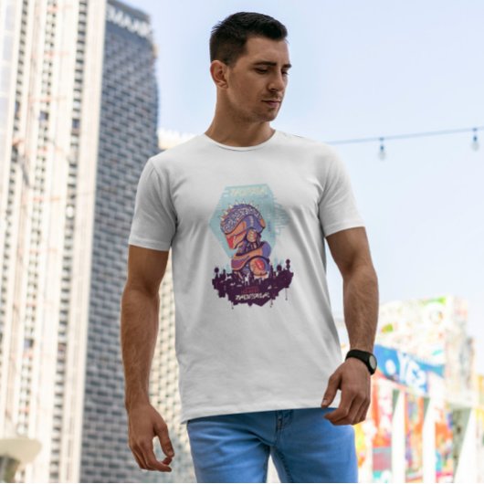 Cyber Urban Sci Fi Robot T-shirt
