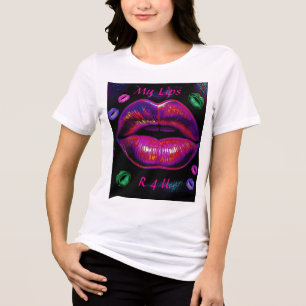 Cyber Venus Lips  - My Lips R 4 U Tri-Blend Shirt