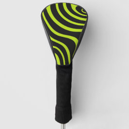 Cyber Volt Psychedelische Golvende Elektrische Lim Golfheadcover