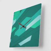 Cyber Wall Square Wall Clock Vierkante Klok (Hoek)