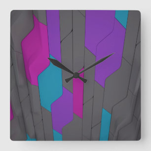 Cyber Wall Vierkante Wandklok