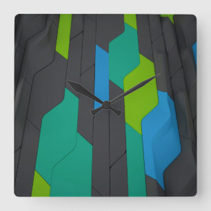 Cyber Wall Vierkante Wandklok