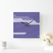 Cyber Wall  Vierkante Wandklok (Huis)