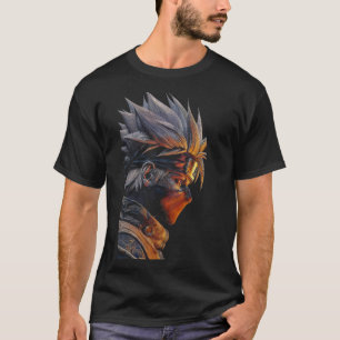 Cyber Warrior Anime T-shirt Futuristische Fantas