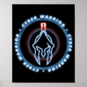 CYBER WARRIOR BADGE SEAL POSTER (Voorkant)