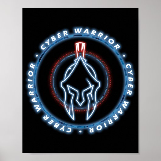 CYBER WARRIOR BADGE SEAL POSTER (Voorkant)