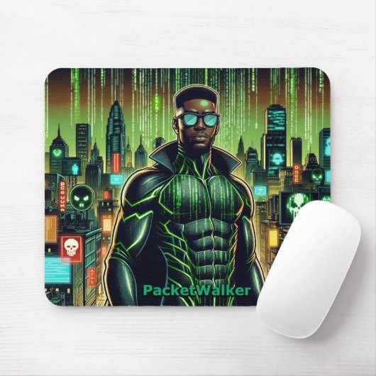Cyber Warrior Custom Mousepad Muismat (Met muis)