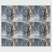 Cyber wildlife design de cadeaupapier (Vlak)