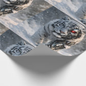 Cyber wildlife design de cadeaupapier (Hoek)