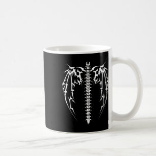 Cyber Wings Tattoo Style Art Robotic Celtic Raven Koffiemok