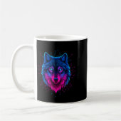 Cyber Wolf For Animal Lovers And Birthday And Birt Koffiemok (Links)