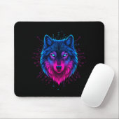 Cyber Wolf For Animal Lovers And Birthday And Birt Muismat (Met muis)
