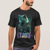 Cyber Wolf Graphic T-shirt (Voorkant)