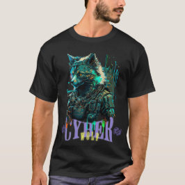 Cyber Wolf Graphic T-shirt