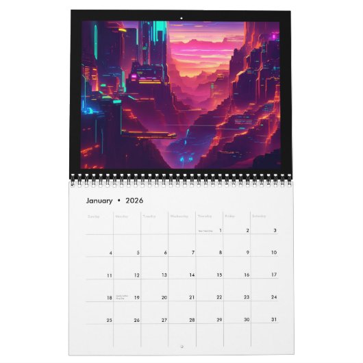 Cyber World Kalender (Jan 2026)