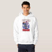 Cyber Xmas Squirrel: futuristische vakantie Hoodie (Voorkant volledig)